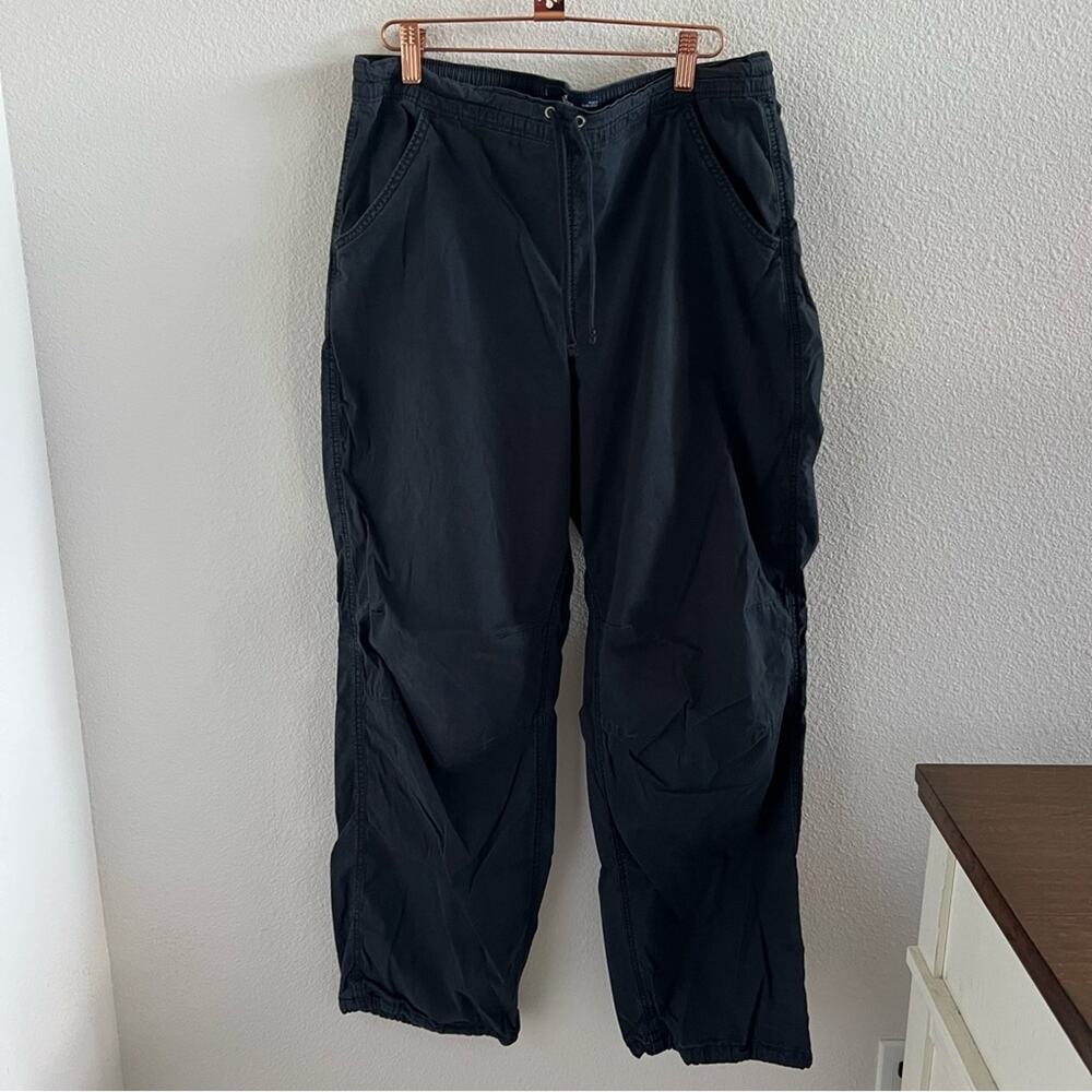 Hollister Ultra High Rise Baggy Pants Black Slouchy Fit Y2K 90s Large